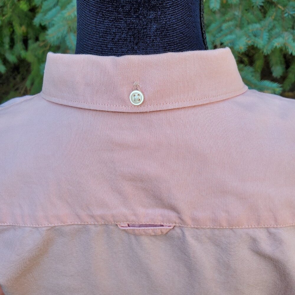 Gap The Fitted Boyfriend Orange Button Down Shirt… - image 5